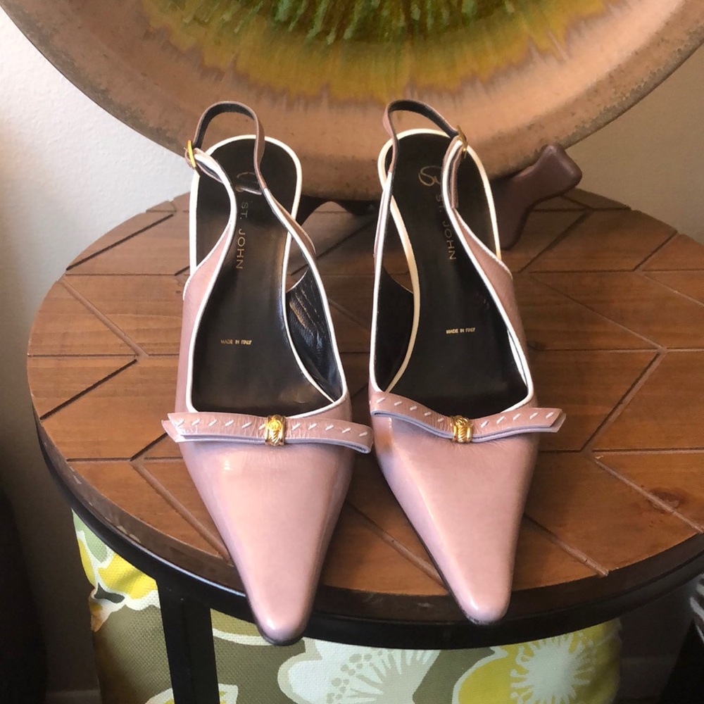 St. John mauve pink heels.